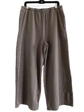 GAP Heavyweight Straight Pants Pull On Wide Leg Brown XL